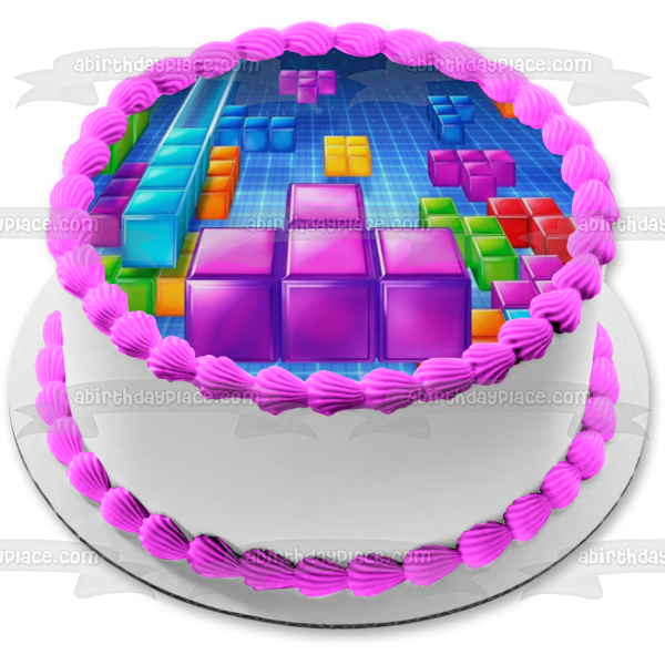 Tetris Ultimate Edible Cake Topper Image ABPID00058