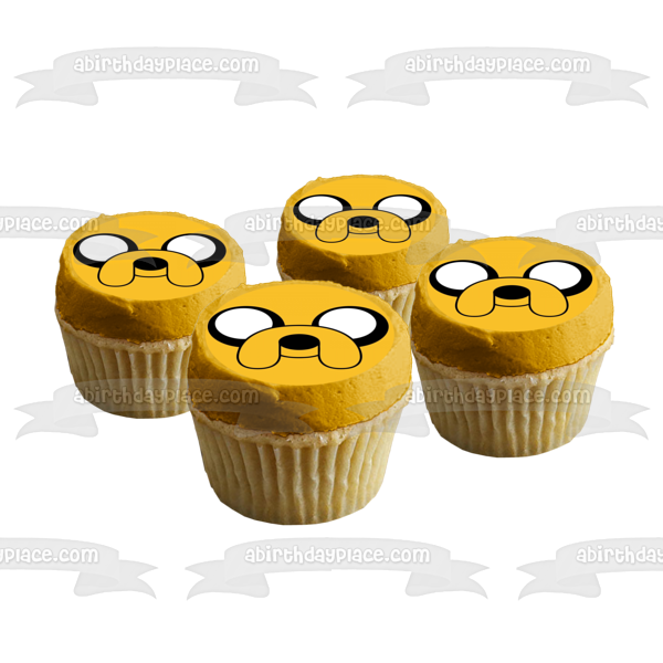 Hora de Aventuras con Finn y Jake Jake Face Adorno comestible para tarta Imagen ABPID00094 