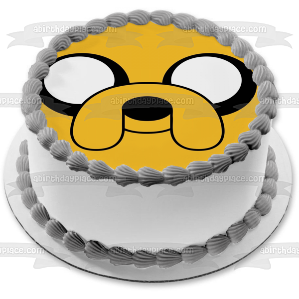 Hora de Aventuras con Finn y Jake Jake Face Adorno comestible para tarta Imagen ABPID00094 