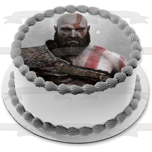 Imagen comestible para tarta de videojuego God of War Kratos ABPID00565 