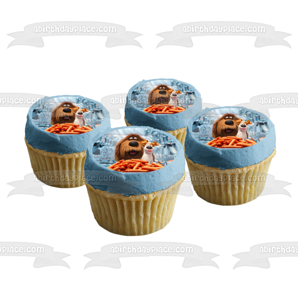 Decoración comestible para tarta La vida secreta de tus mascotas Duke Max Imagen ABPID00604 