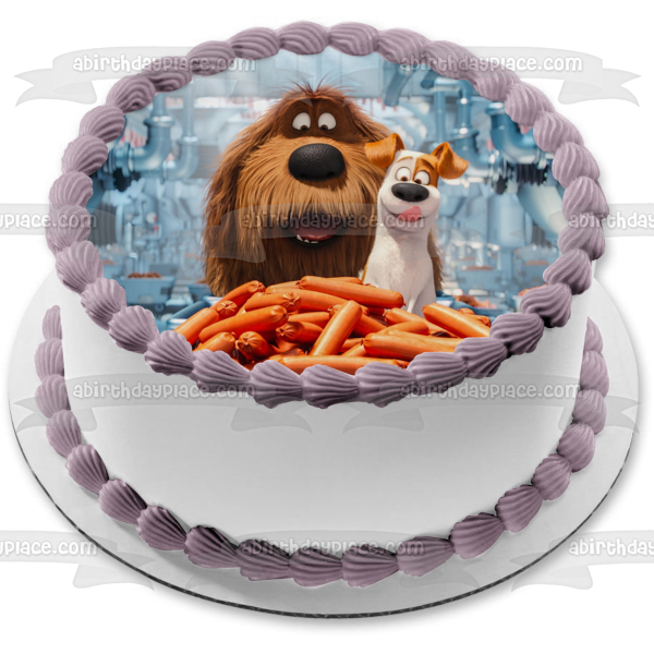 Decoración comestible para tarta La vida secreta de tus mascotas Duke Max Imagen ABPID00604 