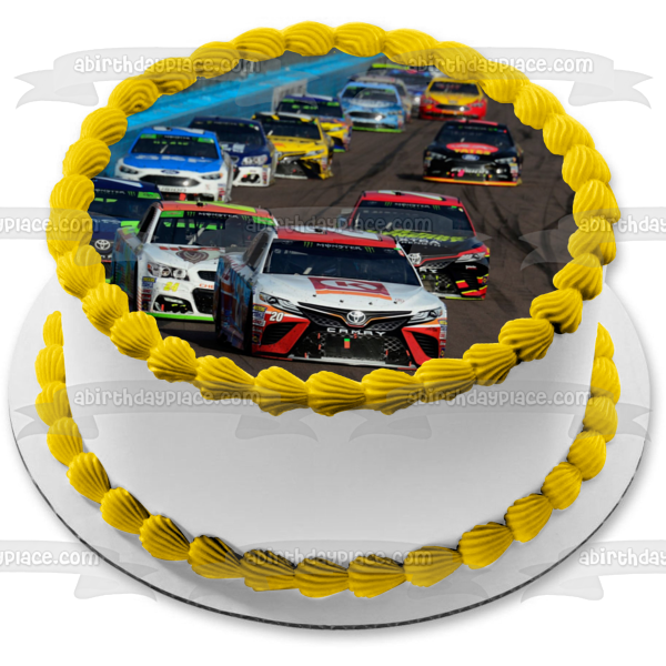 Imagen comestible para tarta de Nascar Racing Track Cars ABPID00656 