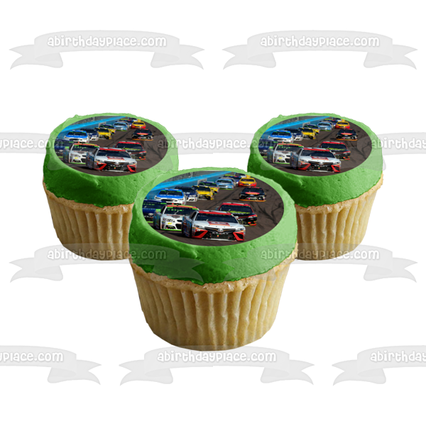 Imagen comestible para tarta de Nascar Racing Track Cars ABPID00656 