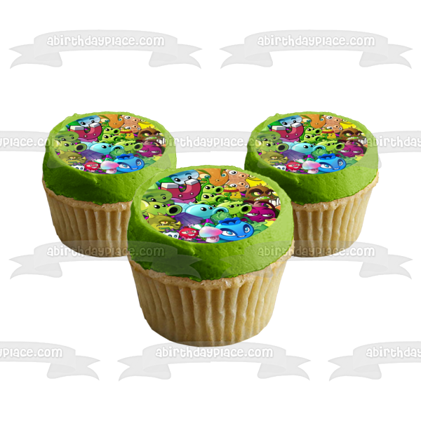 Figura decorativa para tarta comestible de Plants Vs Zombies Popcap Plants Group ABPID00770 