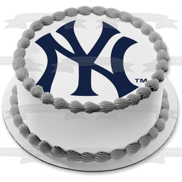 Imagen comestible para tarta con logotipo de los Yankees de Nueva York, béisbol profesional de la MLB, ABPID00920 