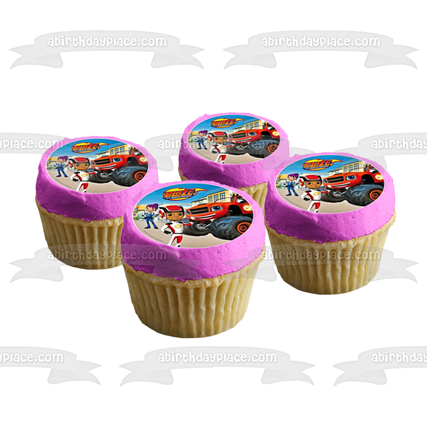 Blaze and the Monster Machines Aj Gabby Edible Cake Topper Image ABPID00948