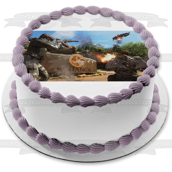 Call of Duty Ruhanga Battle Scene Edible Cake Topper Image ABPID01067