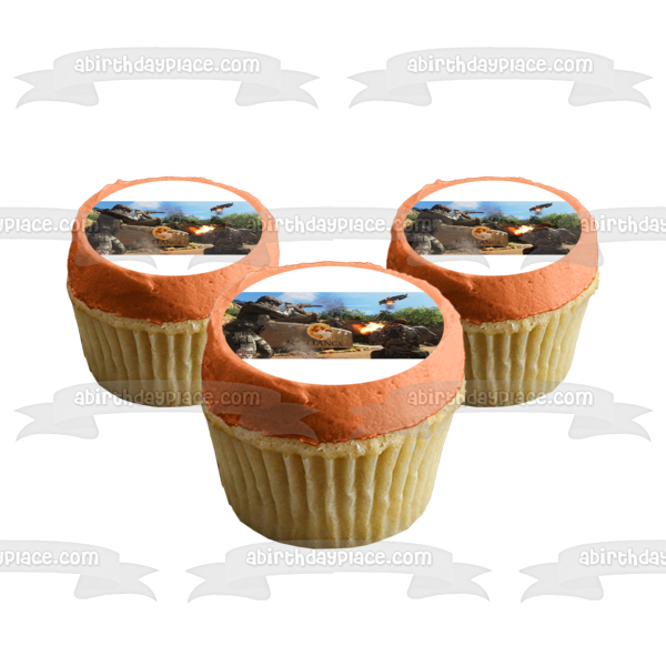 Call of Duty Ruhanga Battle Scene Edible Cake Topper Image ABPID01067