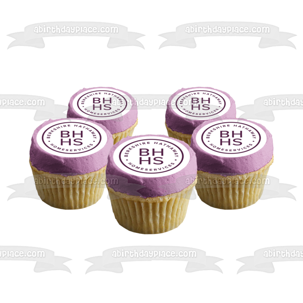 Imagen comestible para decoración de tarta con el logotipo de Bhhs Berkshire Hathaway Homeservices ABPID01348 