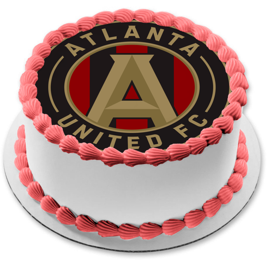 Imagen comestible para tarta con logotipo de Atlanta United Football Club Soccer ABPID01595 