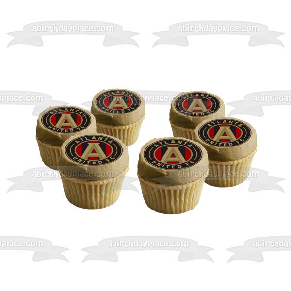 Imagen comestible para tarta con logotipo de Atlanta United Football Club Soccer ABPID01595 