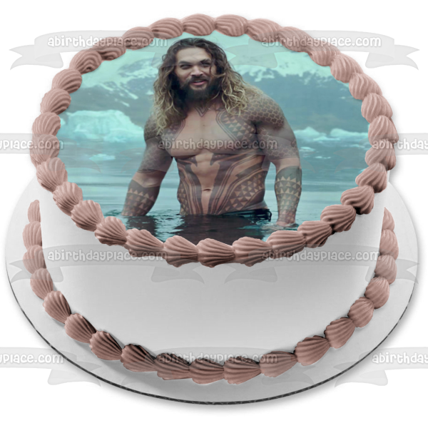 Aquaman Atlantis Trident of Atlan Edible Cake Topper Image ABPID01669