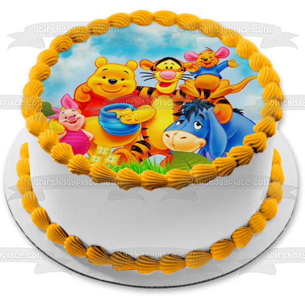 Winnie the Pooh Tigger Piglet Eeyore y Kanga adorno comestible para tarta imagen ABPID01692 