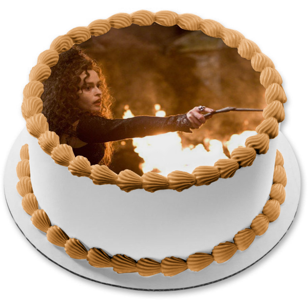 Harry Potter and the Half Blood Prince Bellatrix Lestrange Edible Cake Topper Image ABPID03020