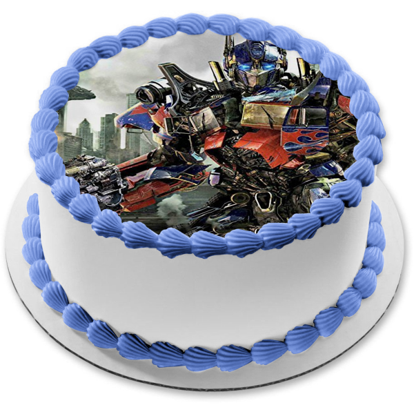 Transformers Optimus Prime Dark of the Moon Edible Cake Topper Image ABPID03266