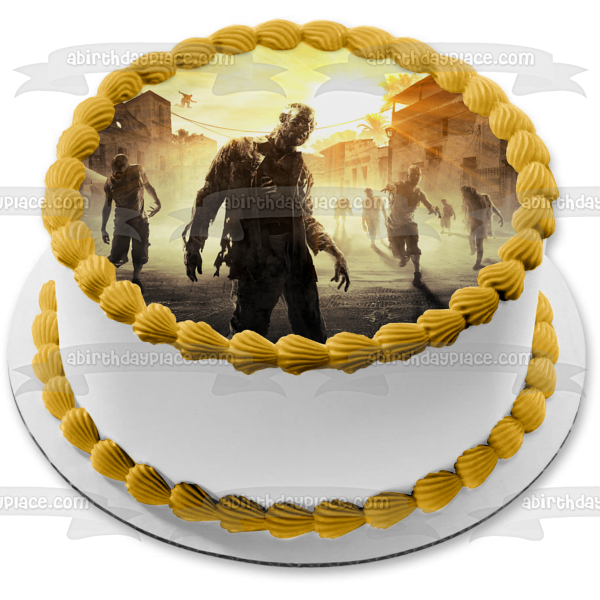 Dying Light Infected Harran and Zombies - Adorno comestible para tarta, imagen ABPID03476 