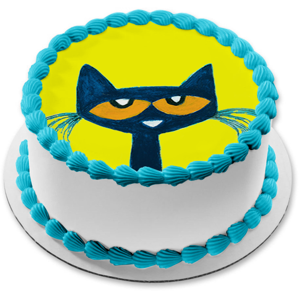 Adorno comestible para tarta con dibujos de Pete el gato, imagen ABPID03616 