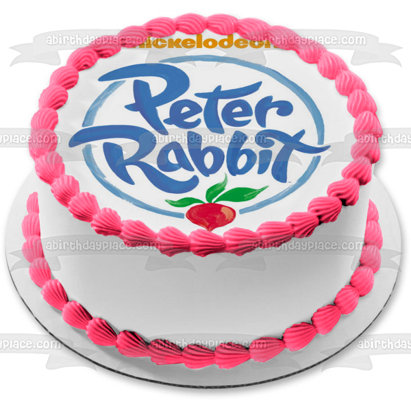 Peter Rabbit Logo Nickelodeon Edible Cake Topper Image ABPID03617