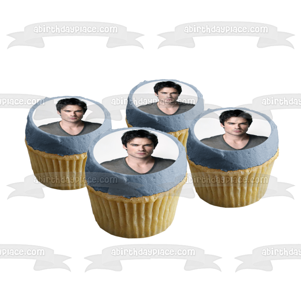 Vampire Diaries  Damon Salvatore Edible Cake Topper Image ABPID03889