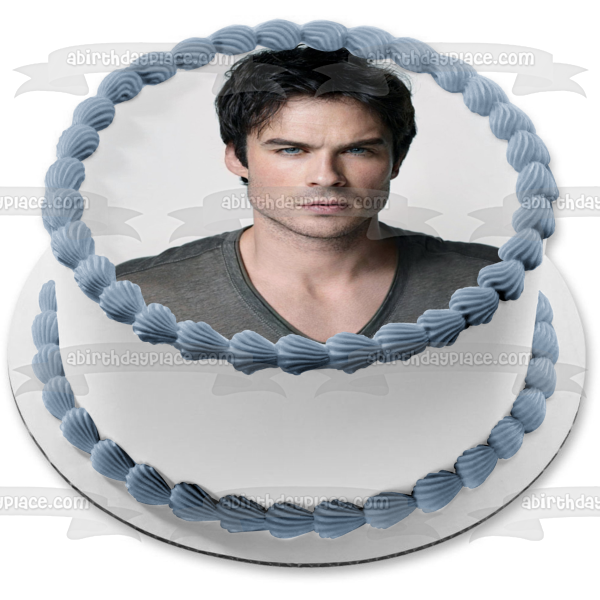 Vampire Diaries  Damon Salvatore Edible Cake Topper Image ABPID03889