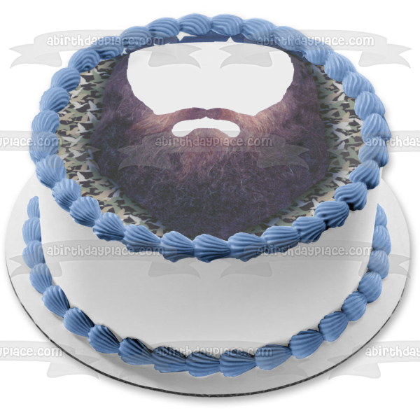 Marco de cara de Duck Dynasty Willie Jess Robertson, imagen personalizada, decoración comestible para tarta, marco de imagen ABPID04951 