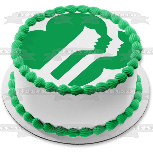 Imagen comestible para decoración de tarta con emblema de Girl Scouts of America ABPID05007 