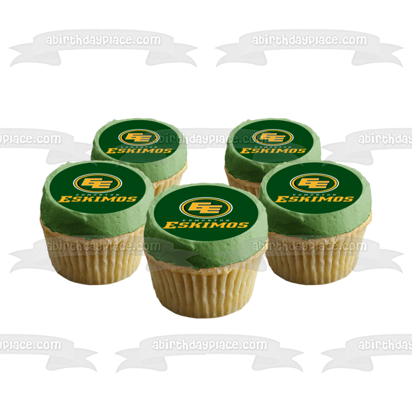 Imagen comestible para tarta con logotipo de Edmonton Eskimos de la liga canadiense de fútbol ABPID05013 