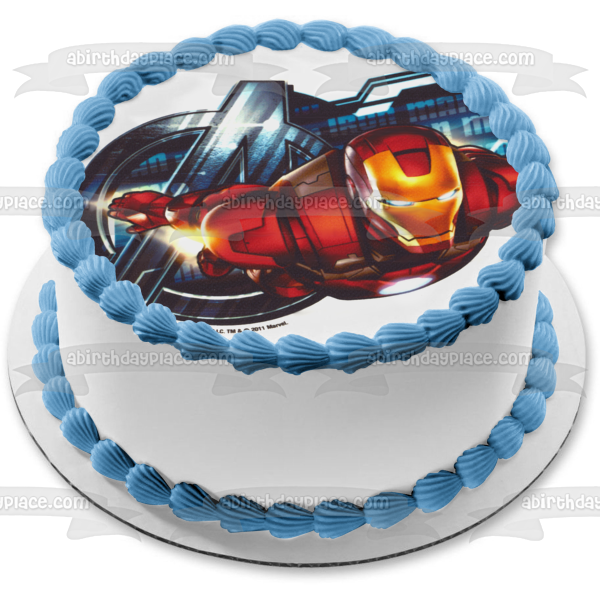 Imagen de decoración comestible para tarta Tony Stark de Iron Man ABPID05278 