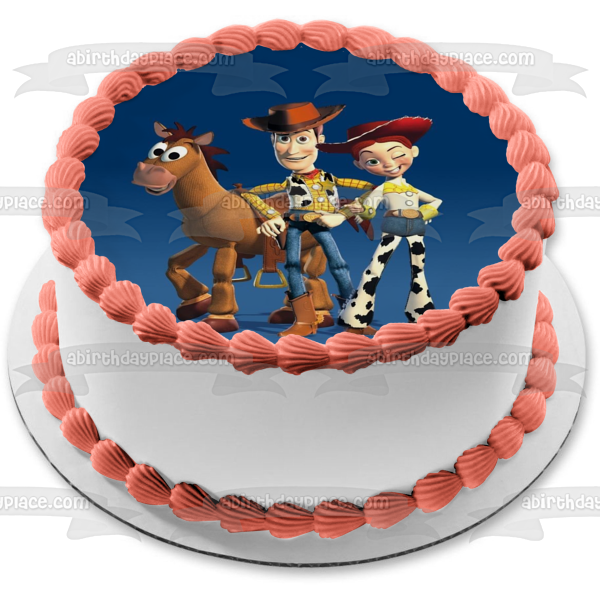 Toy Story 2 Woody Bullseye y Jessie Imagen comestible para decoración de tarta ABPID05470 