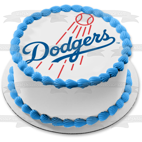 Imagen comestible para tarta de béisbol de Los Angeles Dodgers MLB ABPID06143 