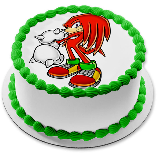 Imagen comestible para decoración de tarta de Sonic the Hedgehog Knuckles the Echidna ABPID12420 