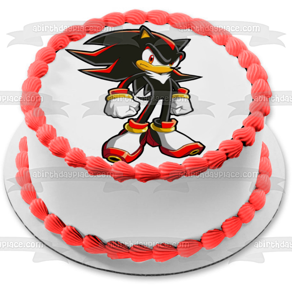 Imagen comestible para decoración de tarta de Sonic the Hedgehog Shadow the Hedgehog ABPID12422 