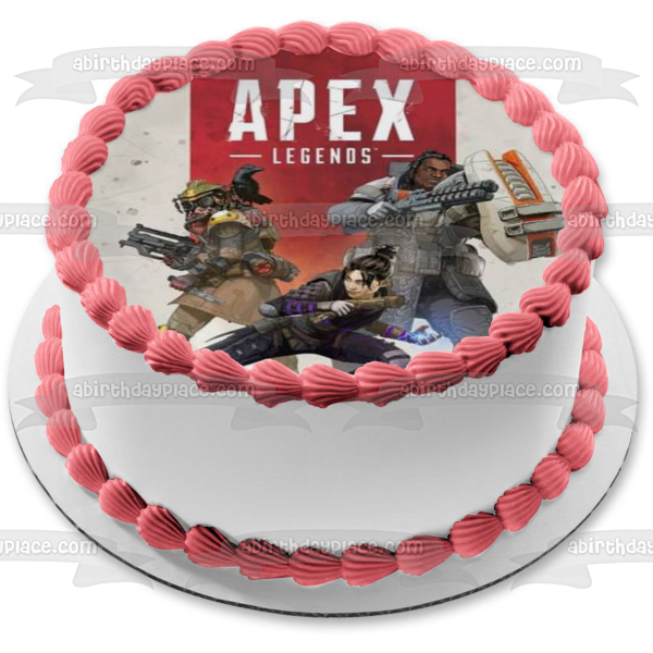 Apex Legends Logo Wraith Gibraltar Bloodhound Edible Cake Topper Image ABPID27354