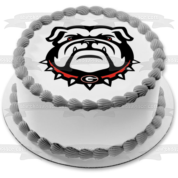 Imagen comestible para tarta con logotipo de Georgia Bulldogs de la NCAA Sports ABPID27523 