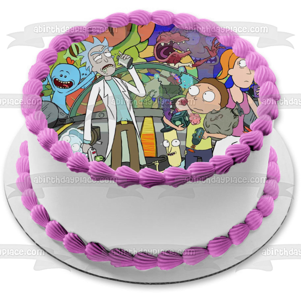 Rick y Morty Summer Smith Mr. Poopy Butthole Adorno comestible para tarta Imagen ABPID49744 