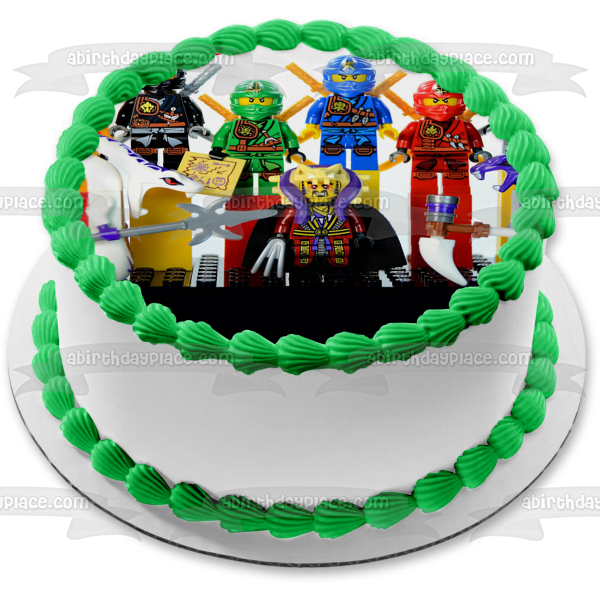 Figura decorativa comestible para tarta LEGO Ninjago Kai Zane Cole Jay ABPID49880 