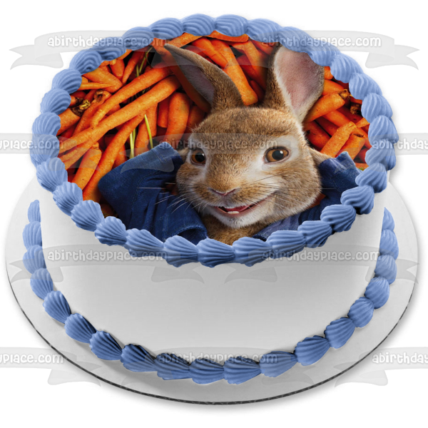 Peter Rabbit 2, las zanahorias fugitivas, fondo, decoración comestible para tarta, imagen ABPID51058 