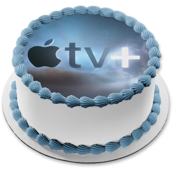 Imagen comestible para decoración de tarta con el logotipo de Apple TV+ ABPID51316 