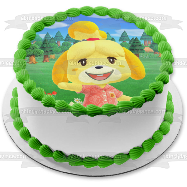 Animal Crossing Isabelle Edible Cake Topper Image ABPID51373