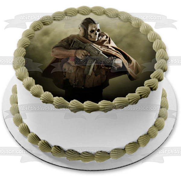 Imagen de decoración comestible para tarta fantasma de Call of Duty: Modern Warfare ABPID51744 