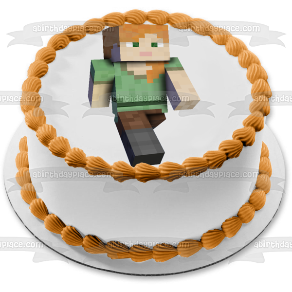 Imagen comestible para decoración de tarta de Minecraft Jane ABPID51981 