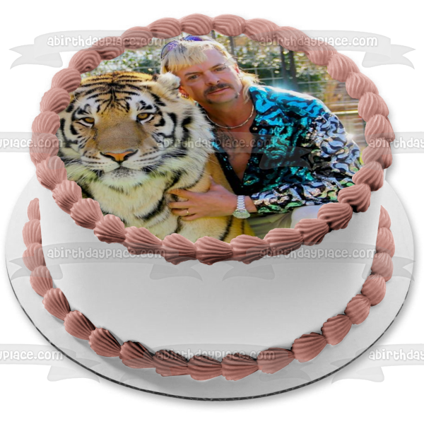 Imagen comestible para tarta de Tiger King Joe Exotic TV Show ABPID52188 