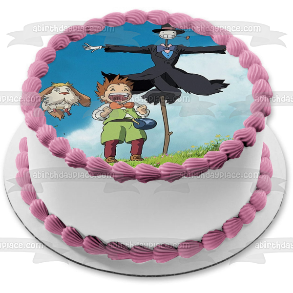 Imagen comestible para tarta con diseño del castillo ambulante de Howl Kakashi No Kabu Markl Hin ABPID52739 