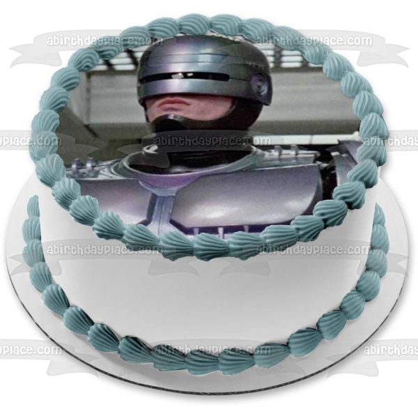 Robocop Dystopian Sci Fi Action Movie Classic Edible Cake Topper Image ABPID52792