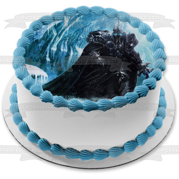 Imagen comestible para decoración de tarta de World of Warcraft MMO Gaming Lich King ABPID52803 