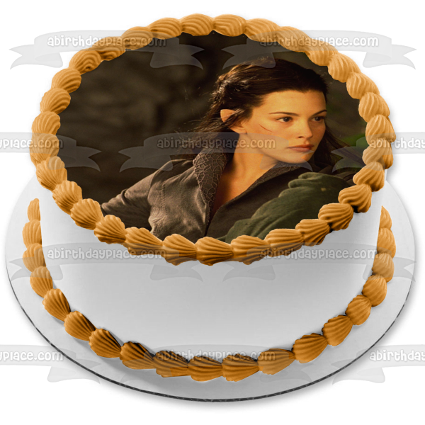 Arwen Undómiel Arwen Evenstar Daughter of Elrond Elvish Rivendell Lord of the Rings J. R. R. Tolkien LIV Tyler Edible Cake Topper Image ABPID52818