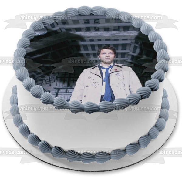 Castiel Angel of the Lord Angel Wings Supernatural TV Show Edible Cake Topper Image ABPID53279