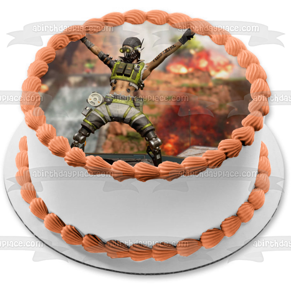 Imagen comestible para decoración de tarta de Apex Legends Octane ABPID53434 