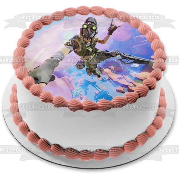 Imagen comestible para decoración de tarta de Apex Legends Octane ABPID53461 